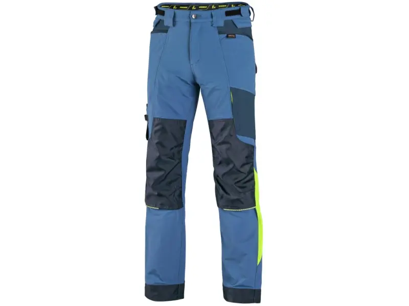 Kalhoty CXS NAOS pánské, modro-modré, HV žluté doplňky, vel. 54