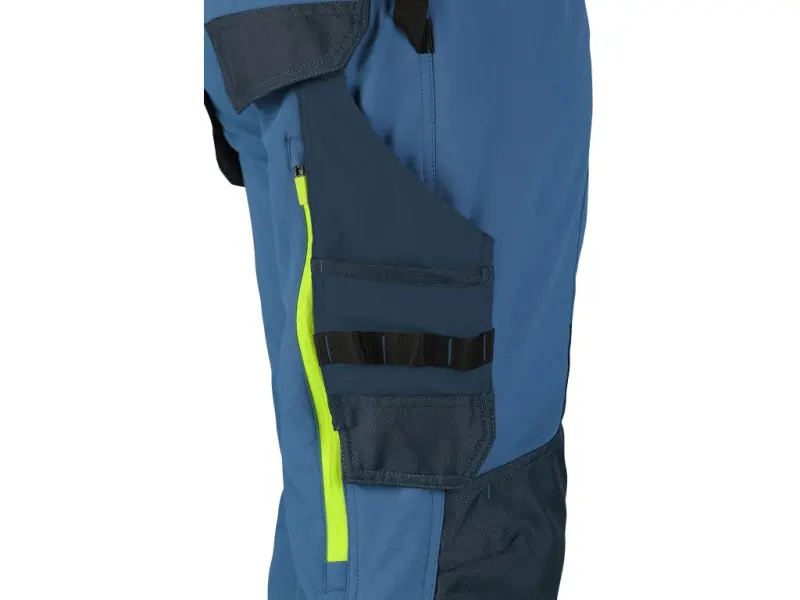 Kalhoty CXS NAOS pánské, modro-modré, HV žluté doplňky, vel. 56
