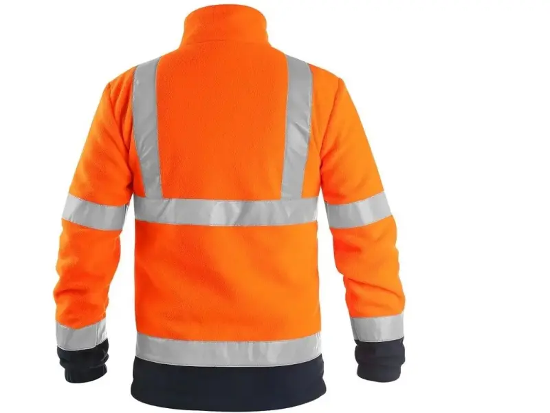 Bunda CXS PRESTON, výstražná, oranžovo-modrá, vel. L