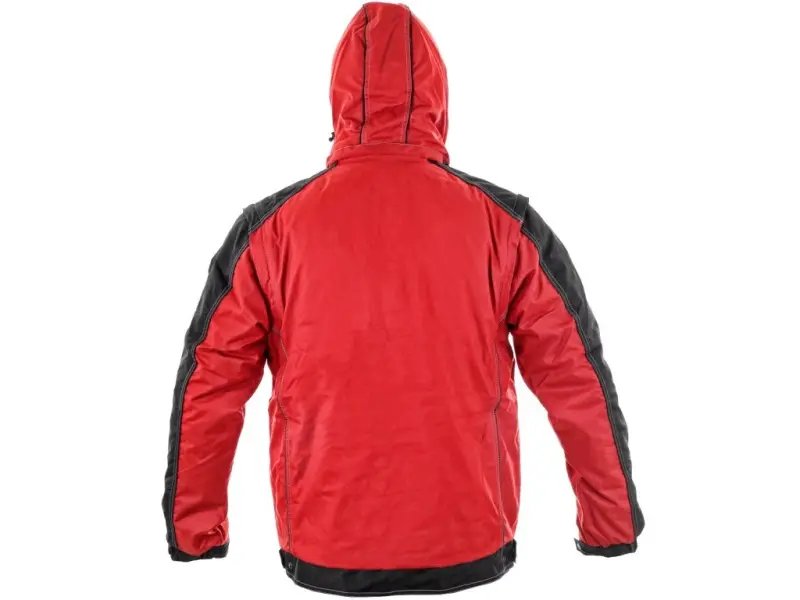 Bunda CXS IRVINE, zimní, pánská, červeno-černá, vel. M