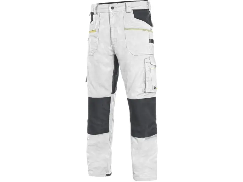 Kalhoty CXS STRETCH, pánské, bílo - šedé, vel. 54