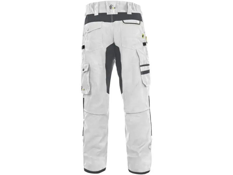 Kalhoty CXS STRETCH, pánské, bílo - šedé, vel. 64