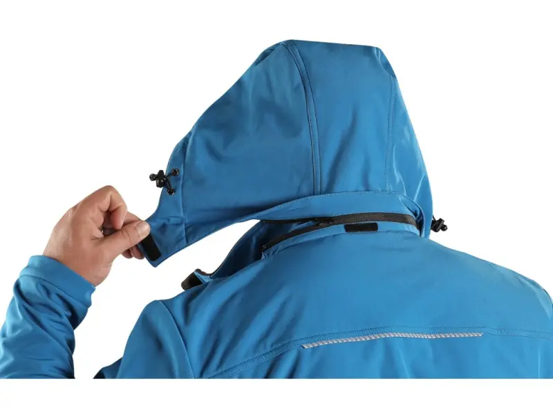 Bunda CXS STRETCH, pánská, softshell, středně modrá, vel. 3XL