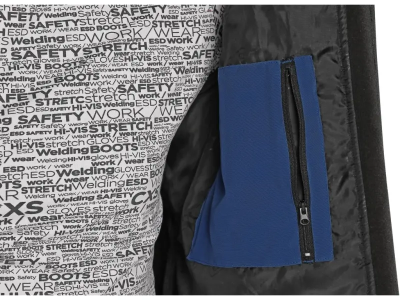 Bunda CXS STRETCH, pánská, softshell, tmavě modrá, vel. 3XL
