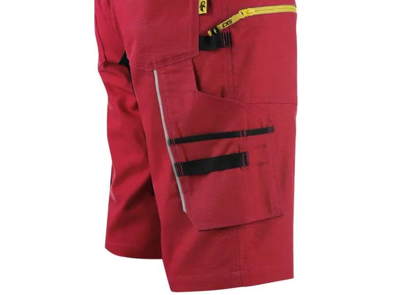 Kraťasy CXS STRETCH pánské, červeno-černé, vel. 48