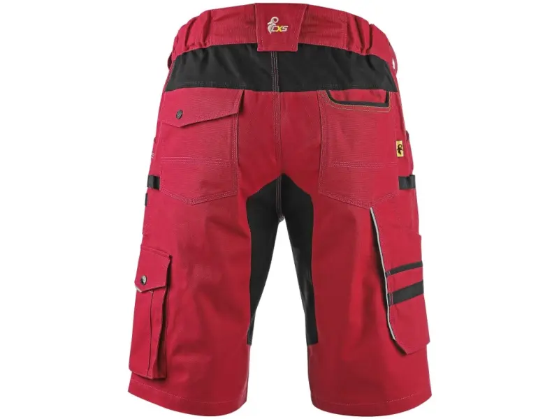 Kraťasy CXS STRETCH pánské, červeno-černé, vel. 56 Kraťasy CXS STRETCH pánské, červeno-černé, vel. 56