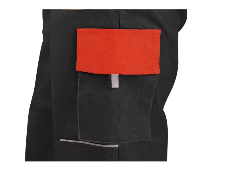 Kalhoty CXS LUXY JOSEF, pánské, černo-oranžové, vel. 64