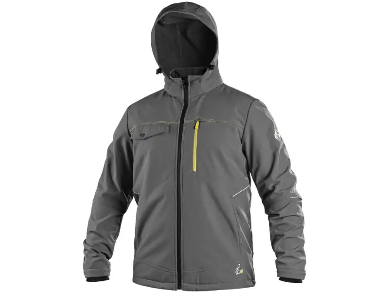 Bunda CXS STRETCH, pánská, softshell, šedá