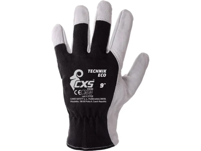 Rukavice CXS TECHNIK ECO, kombinované, vel. 09 Rukavice CXS TECHNIK ECO, kombinované, vel. 09