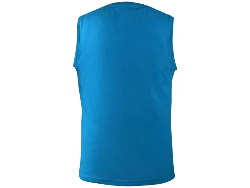 Tričko CXS RICHARD, bez rukávů (tílko), azurově modré, vel. 3XL Tričko CXS RICHARD, bez rukávů (tílko), azurově modré, vel. 3XL