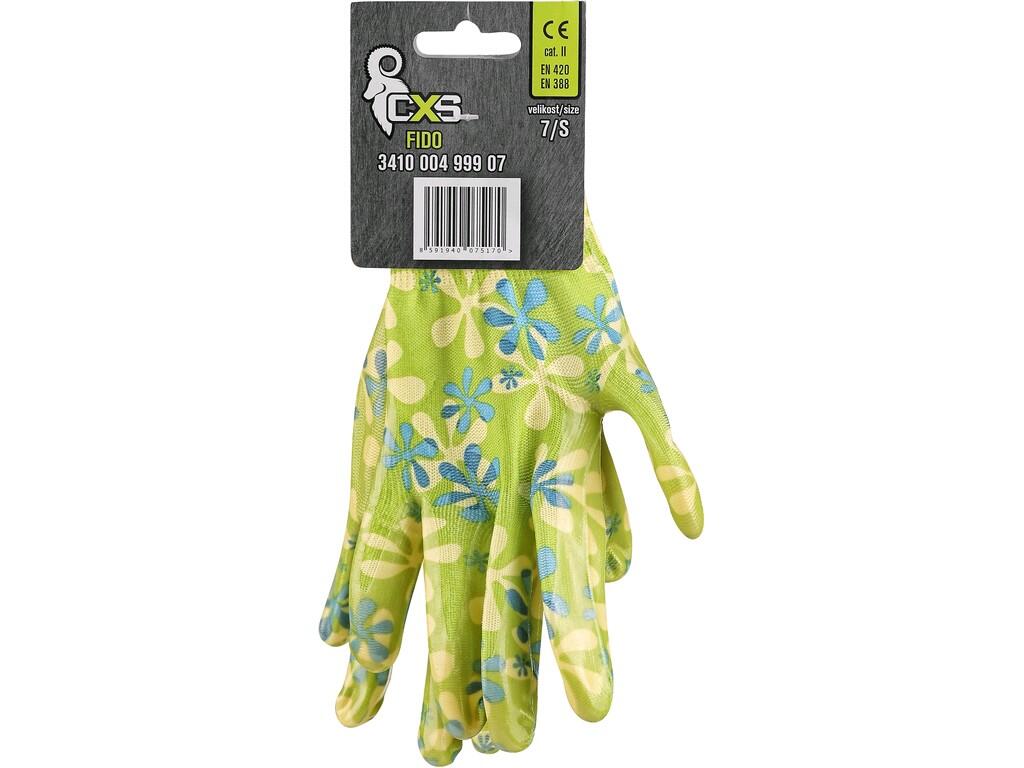 Rukavice CXS FIDO, máčené v nitrilu, vel. 08