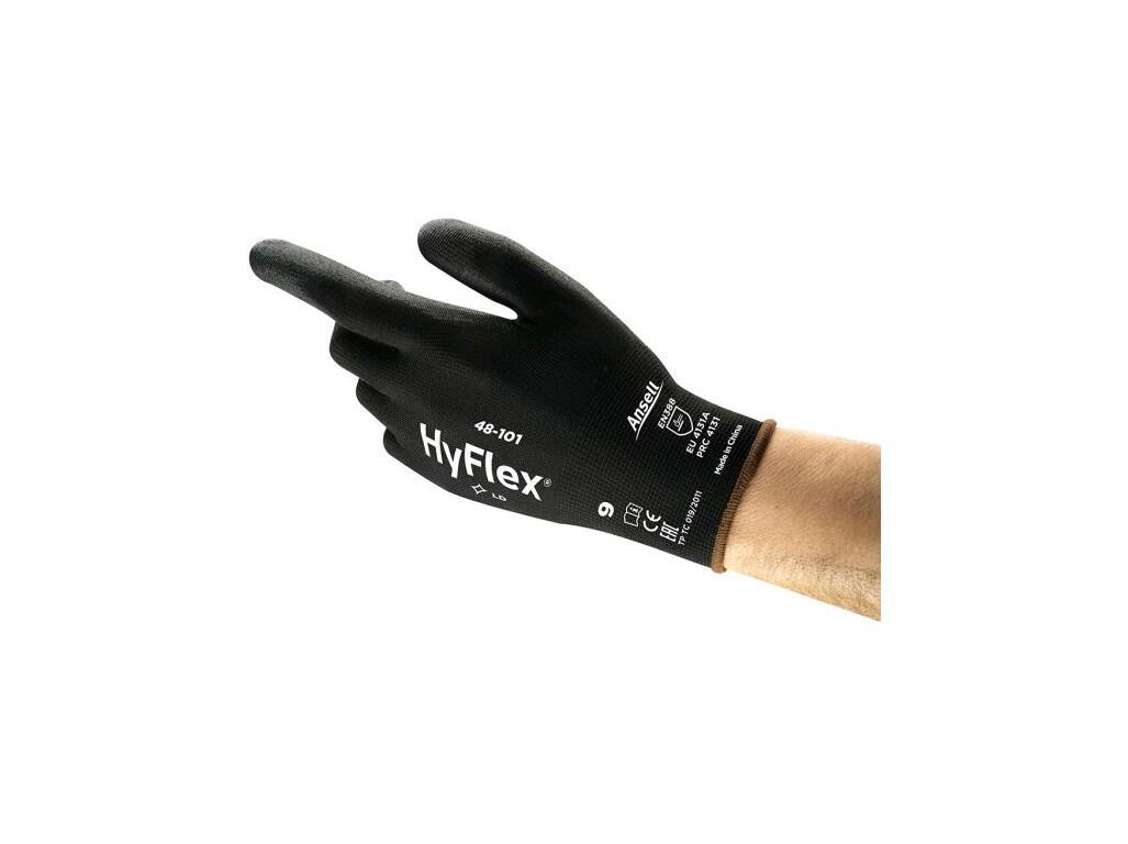 Rukavice ANSELL HYFLEX 48-101, máčané v polyuretáne, vel. 08