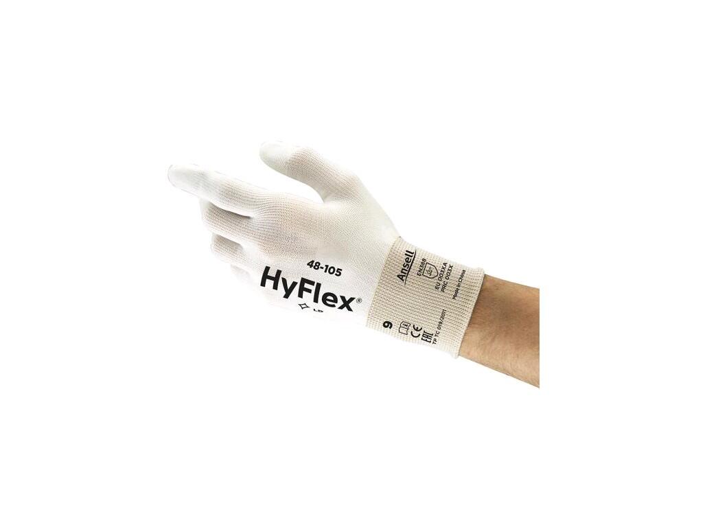 Rukavice ANSELL HYFLEX 48-105, máčané v polyuretáne, vel. 08