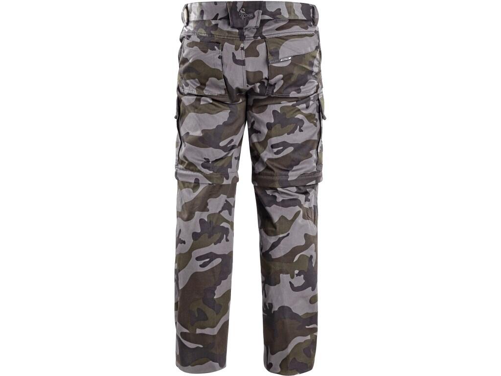 Kalhoty CXS CAMO, pánské, maskáčové, s odepínacími nohavicemi, vel. 50