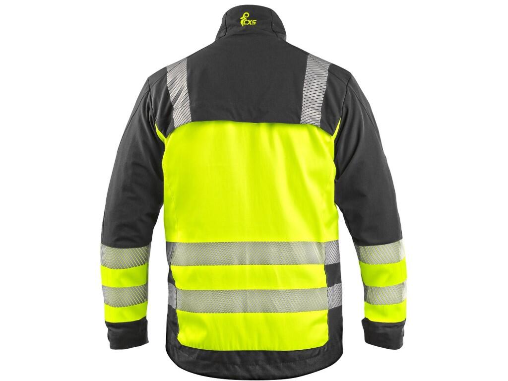 Blůza CXS NAOS HV, pánská, černá-žlutá Hi-Vis, reflexní pruhy, vel. 60