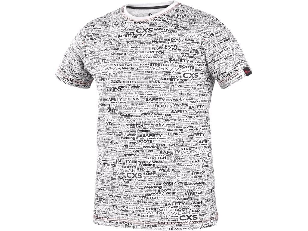 Tričko CXS DARREN, krátký rukáv, potisk CXS logo