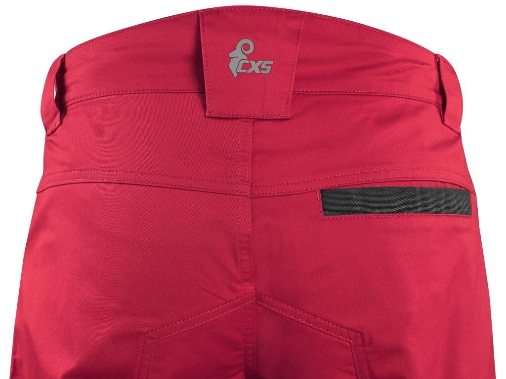 Kalhoty CXS SOLIS, pánské, červeno-černé