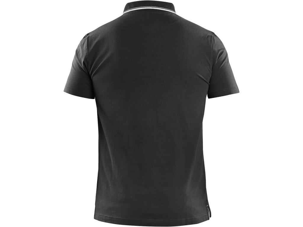 Polokošile CXS HENRY, pánské, krátký rukáv, černo-bílá, vel. M