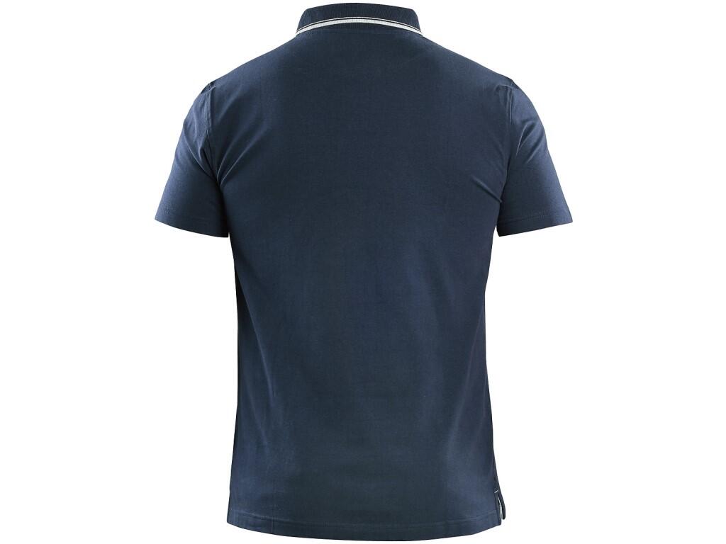 Polokošeľa CXS HENRY, pánske, krátky rukáv, modro-biela, vel. 4XL