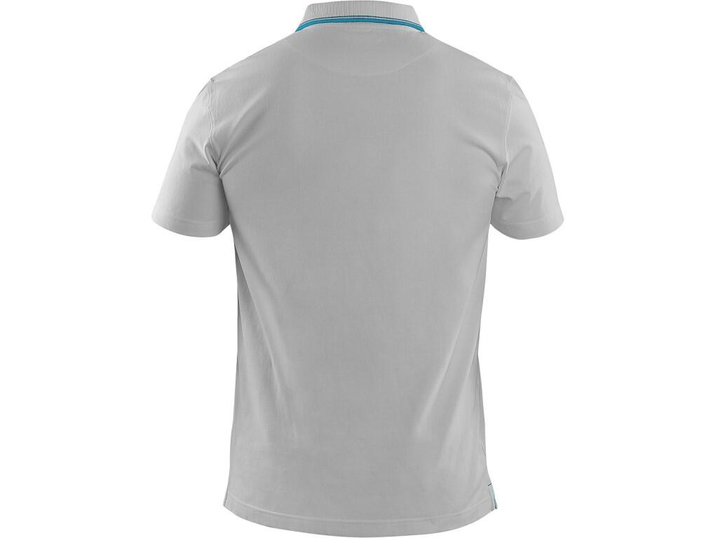 Polokošeľa CXS HENRY, pánske, krátky rukáv, sivo-modrá, vel. 3XL
