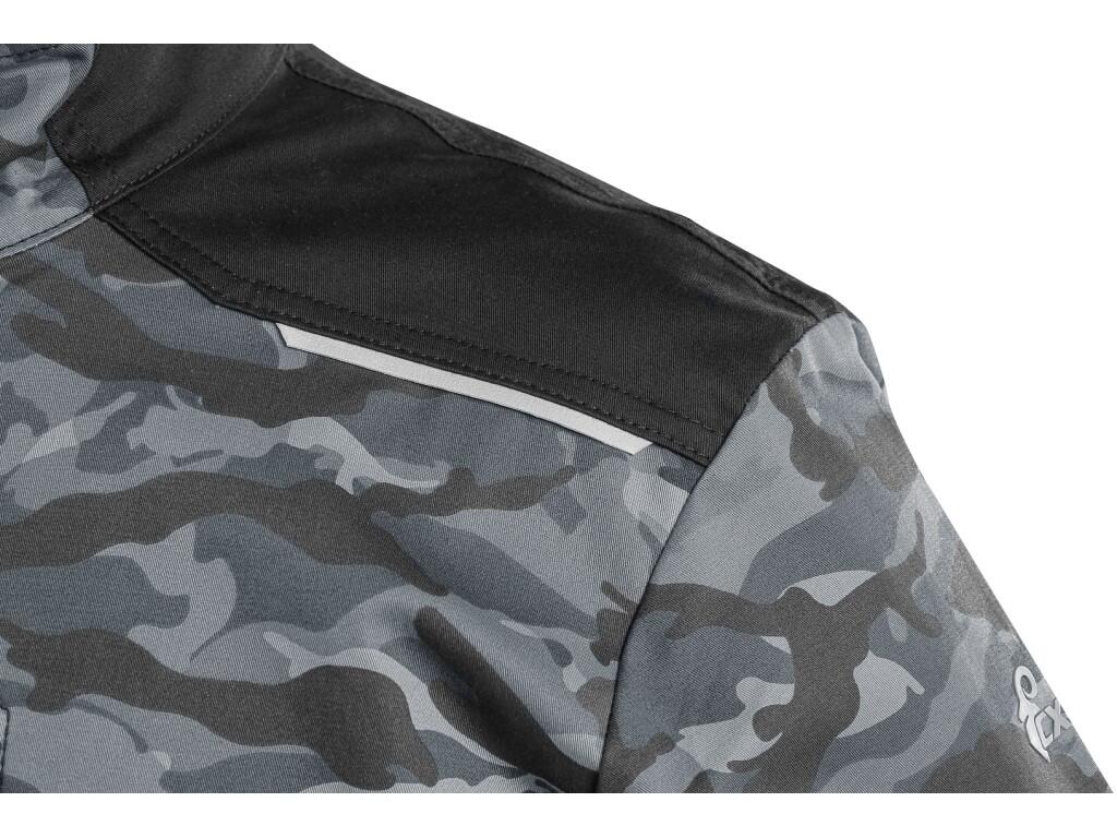 Blůza CXS SOLIS FLEX, pánská, maskáčovo-černá, vel. 60
