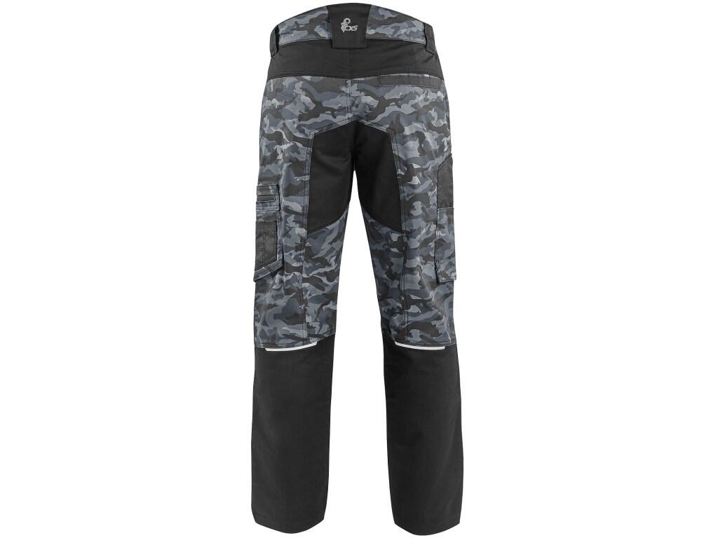Kalhoty CXS SOLIS, pánské, maskáčovo-černé