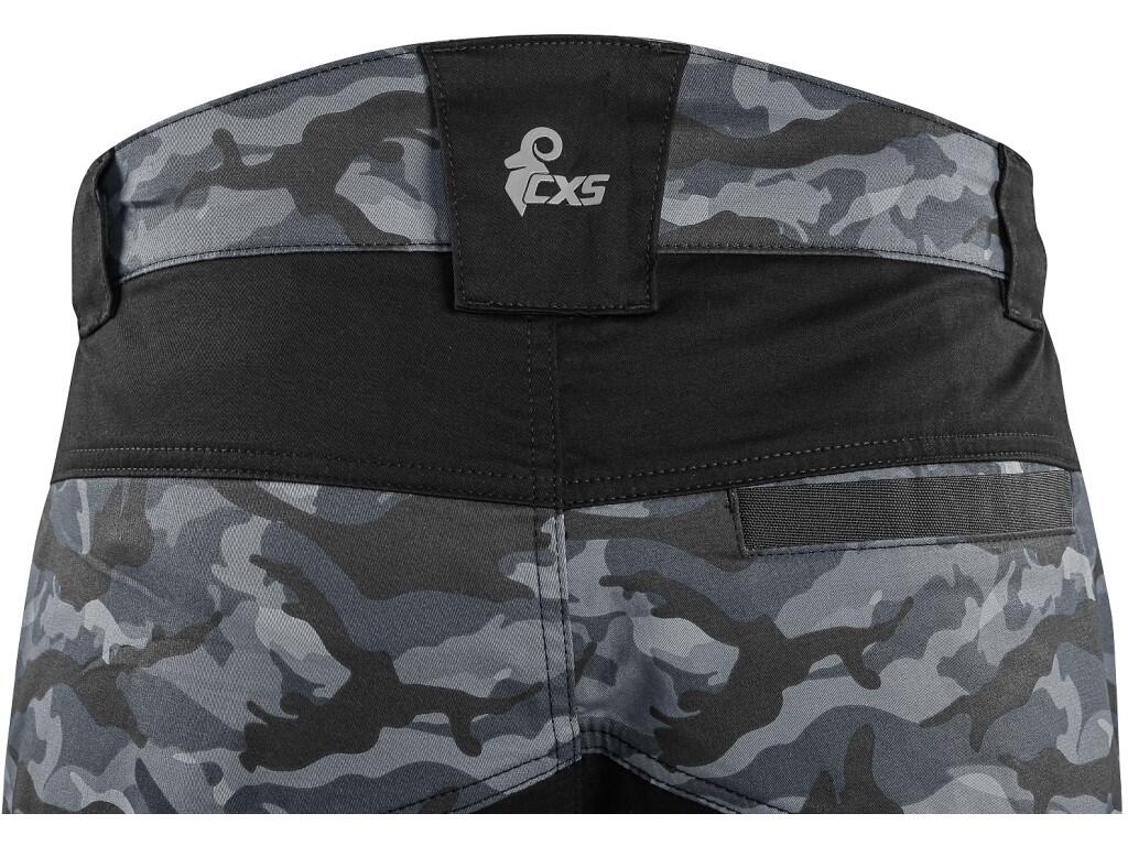Kalhoty CXS SOLIS, pánské, maskáčovo-černé