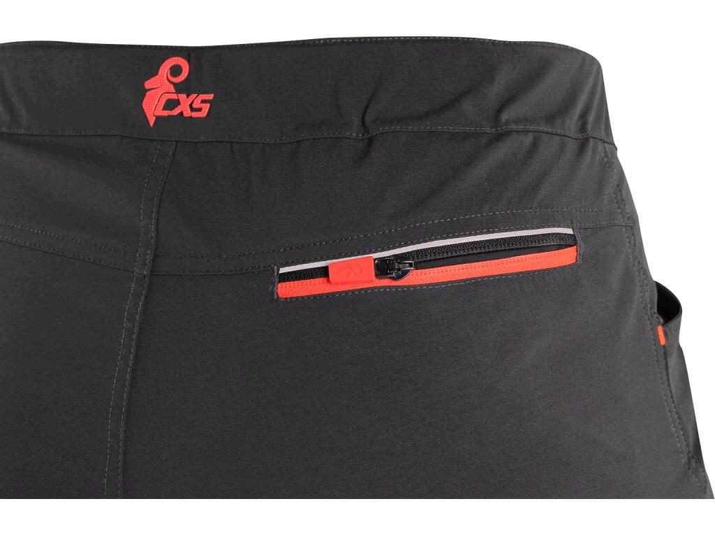 Dámske trekové nohavice CXS OREGON, letné, antracit-korálová