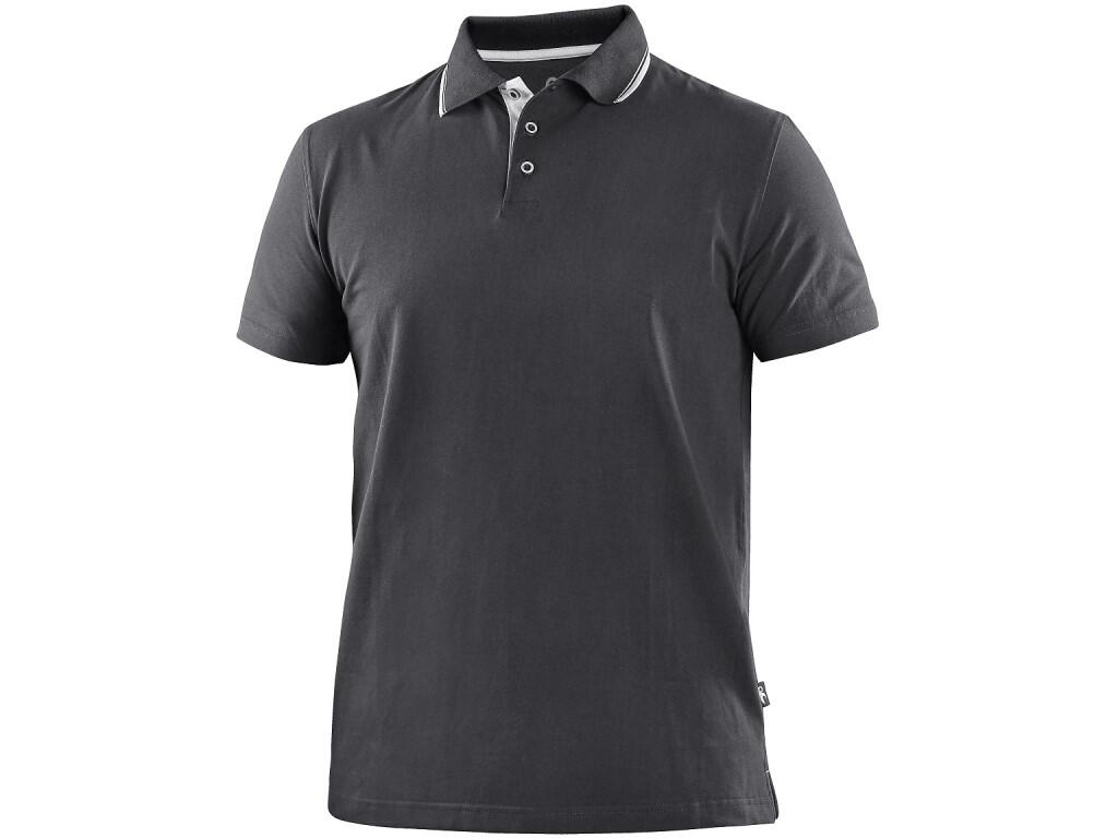 Polokošile CXS HENRY, pánské, krátký rukáv, antracitovo-bílá, vel. 3XL