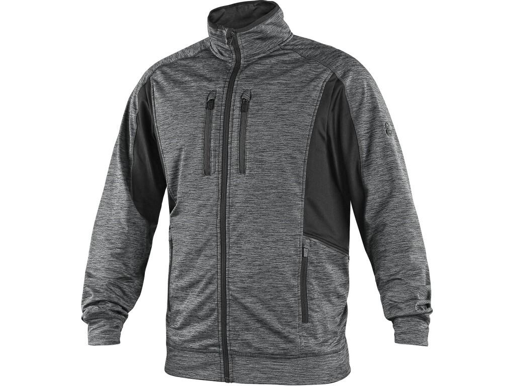 Mikina CXS LEONIS, pánská, šedo - černá, vel. 3XL