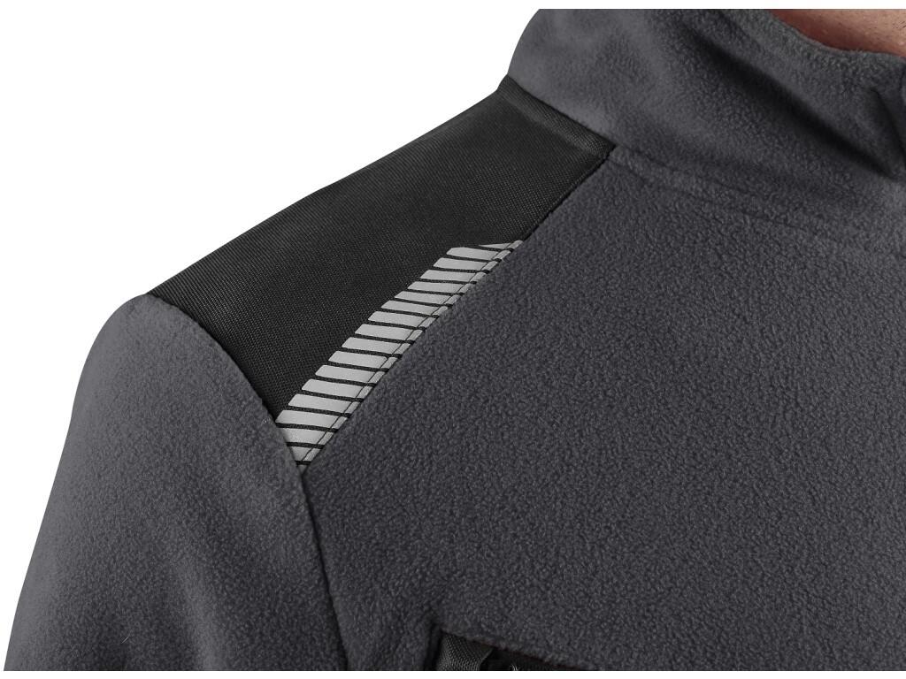 Bunda CXS 4ENVI SOLIS, pánska, flísová, sivo-čierna