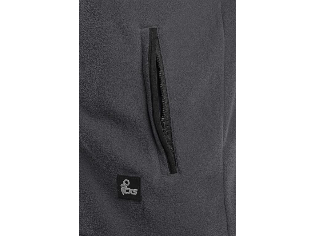 Bunda CXS 4ENVI SOLIS, pánská, fleecová, šedo-černá