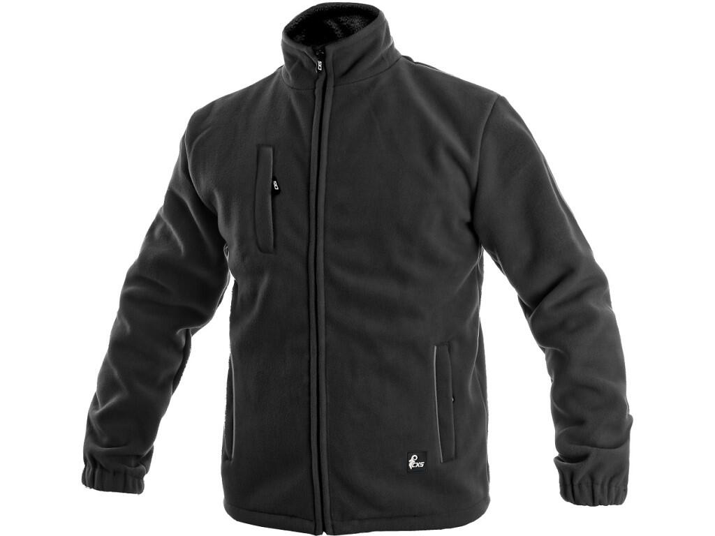 Bunda CXS OTAWA, flísová, čierna, vel. 3XL