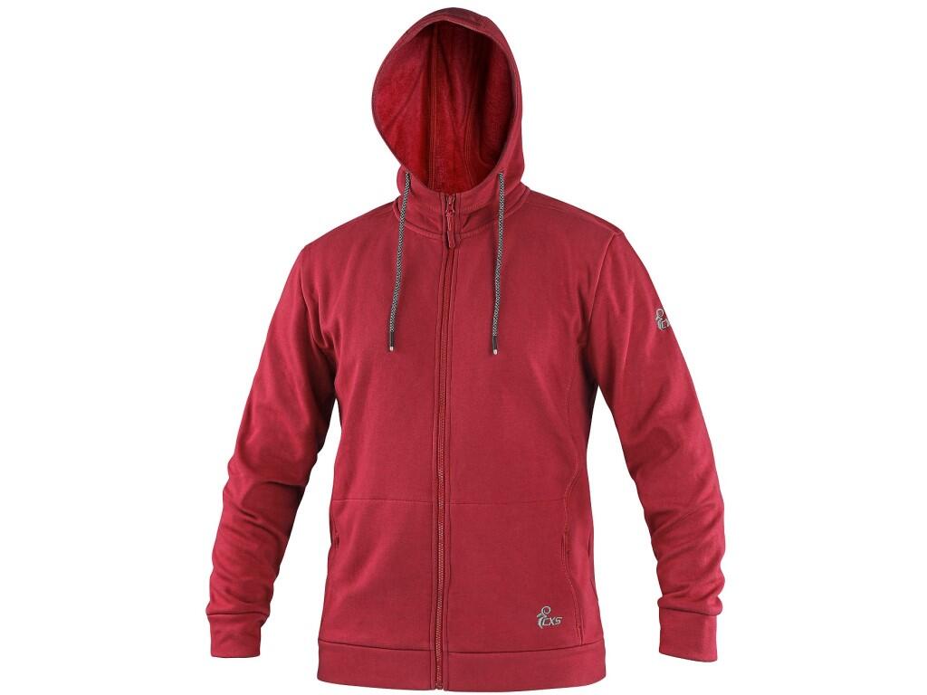 Mikina CXS HARRISON, pánská, červená, vel. 3XL