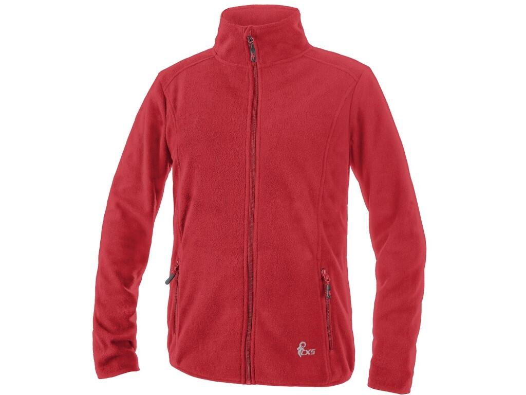 Mikina CXS GRANBY CHILD, dětská, fleece, červená, vel. 150