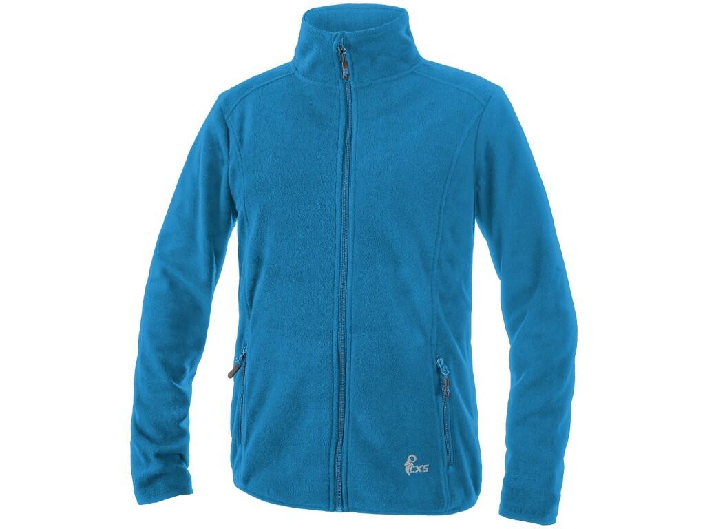 Mikina CXS GRANBY CHILD, dětská, fleece, azurově modrá, vel. 160