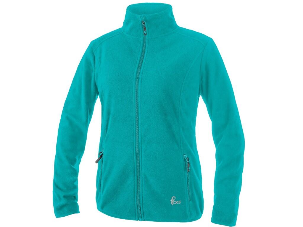 Mikina CXS GRANBY LADY, dámská, tyrkysově zelená, vel. 3XL