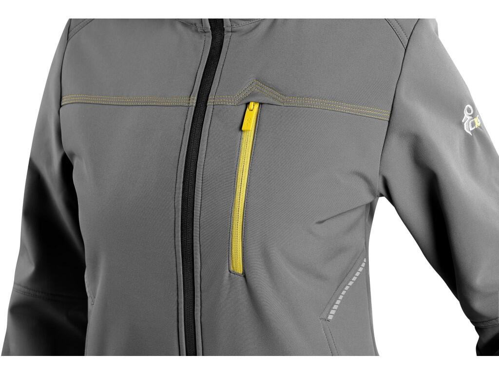 Bunda CXS STRETCH, dámská, softshell, šedá, vel. XS