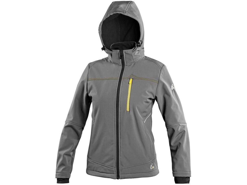 Bunda CXS STRETCH, dámská, softshell, šedá, vel. 3XL