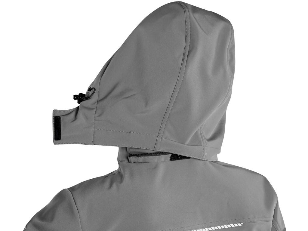 Bunda CXS STRETCH, dámská, softshell, šedá, vel. 3XL