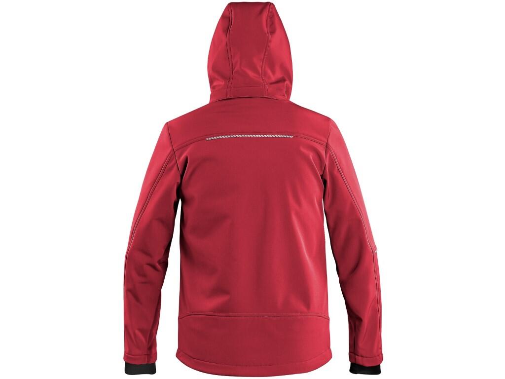 Bunda CXS STRETCH, detská, softshell, červená