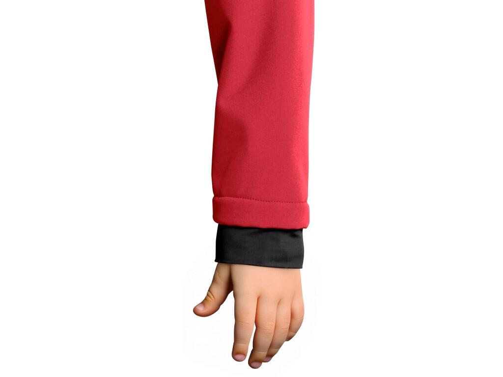 Bunda CXS STRETCH, dětská, softshell, červená, vel. 140