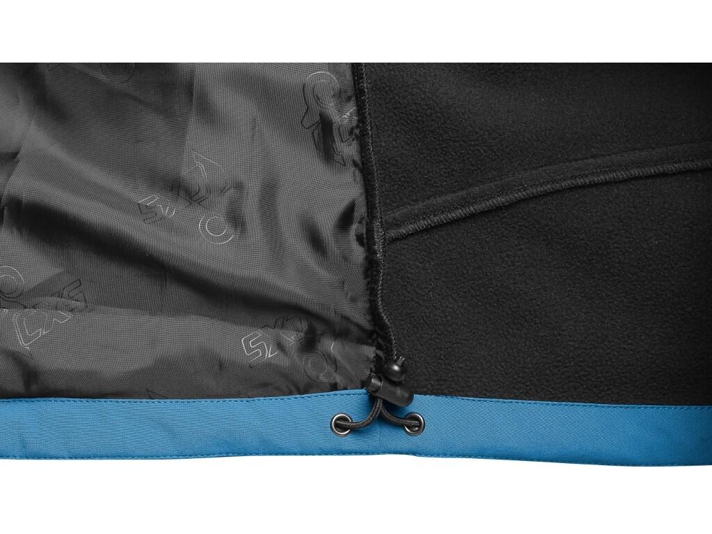 Bunda CXS STRETCH, detská, softshell, stredne modrá
