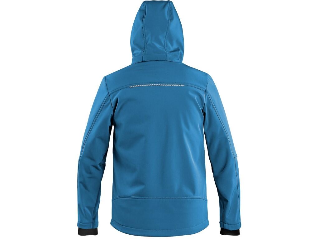 Bunda CXS STRETCH, dětská, softshell, středně modrá, vel. 130