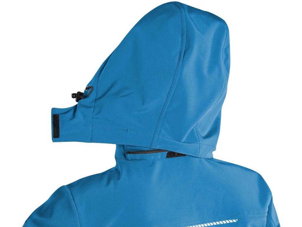 Bunda CXS STRETCH, dětská, softshell, středně modrá, vel. 160