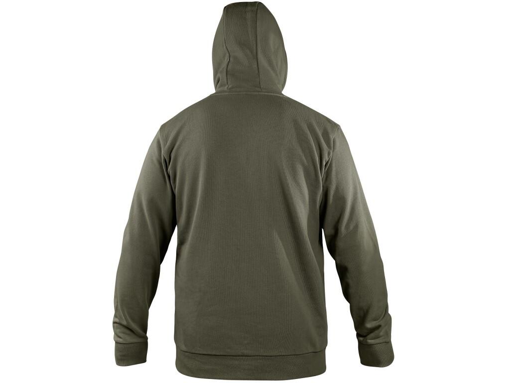 Mikina s kapucí CXS ALTON, khaki, vel. M