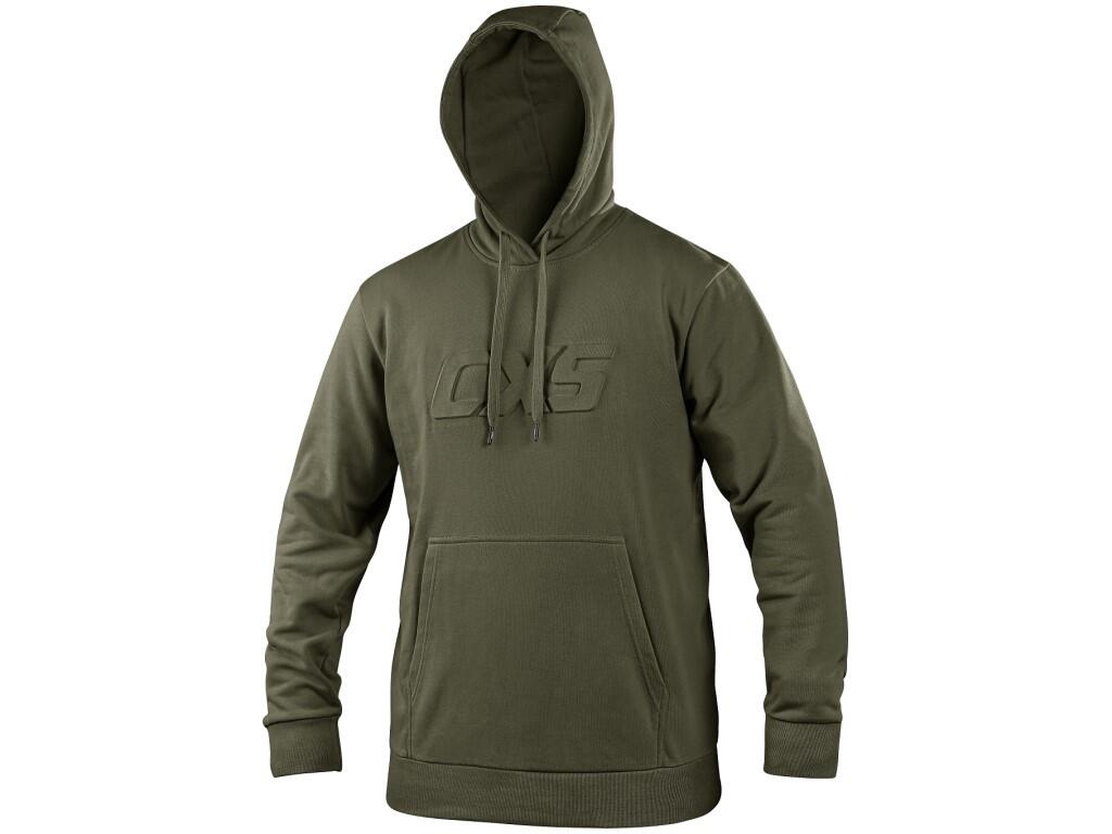 Mikina s kapucí CXS ALTON, khaki, vel. XL