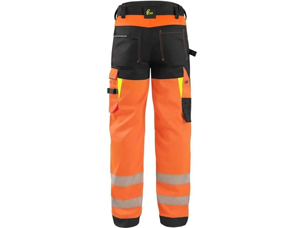 Kalhoty CXS BENSON výstražné, pánské, oranžovo-černé, vel. 64