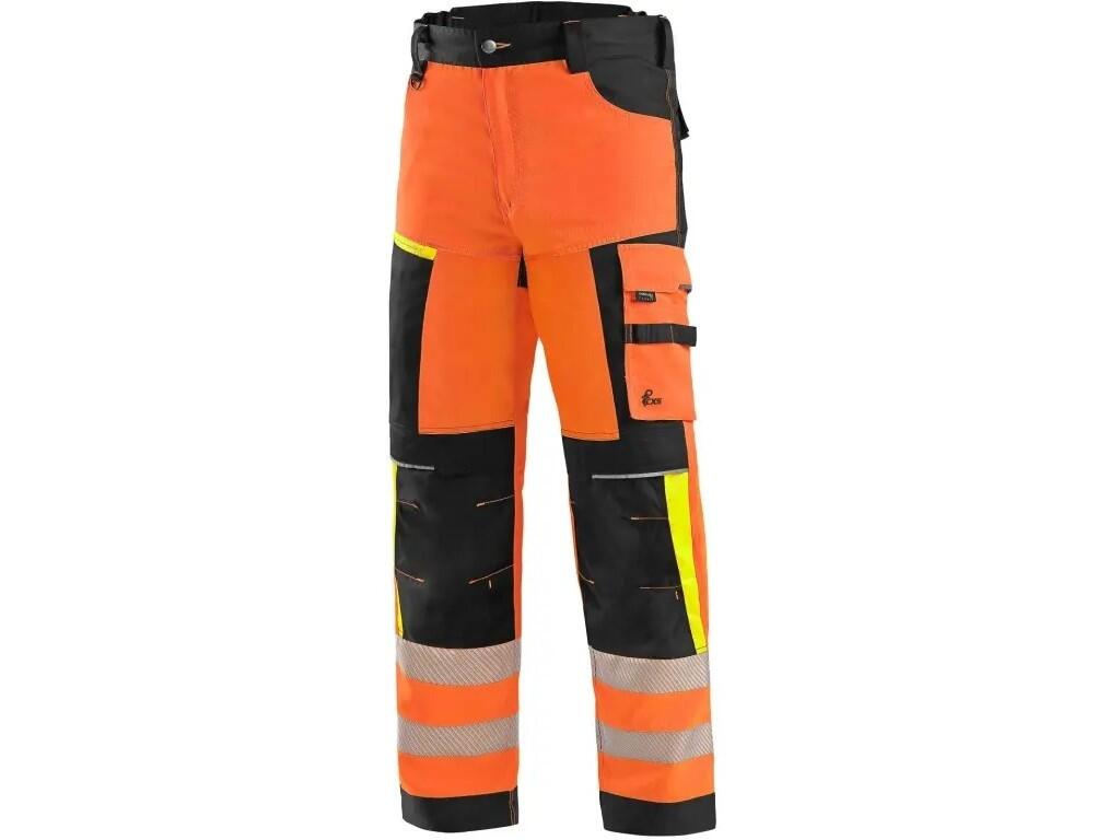 Kalhoty CXS BENSON výstražné, pánské, oranžovo-černé, vel. 68