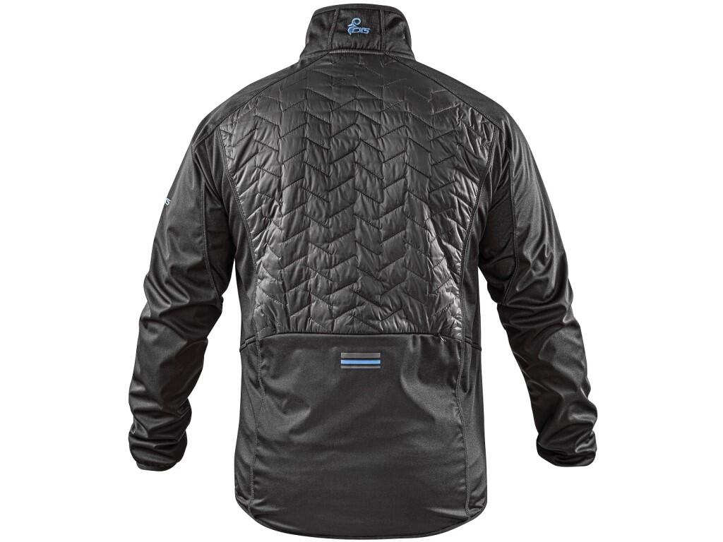 Bunda CXS LEONIS II, pánská, černá s HV modro/červenými doplňky, vel. 3XL